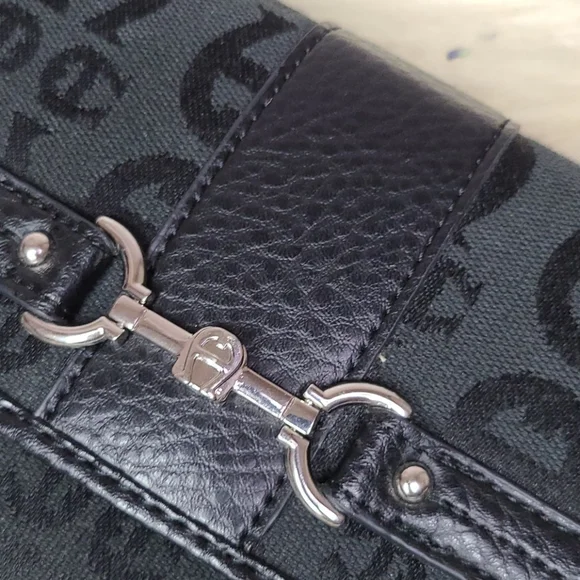 Vintage Etienne Aigner black logo monogram mini bag - Picture 2 of 8